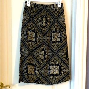 Paisley Midi Skirt